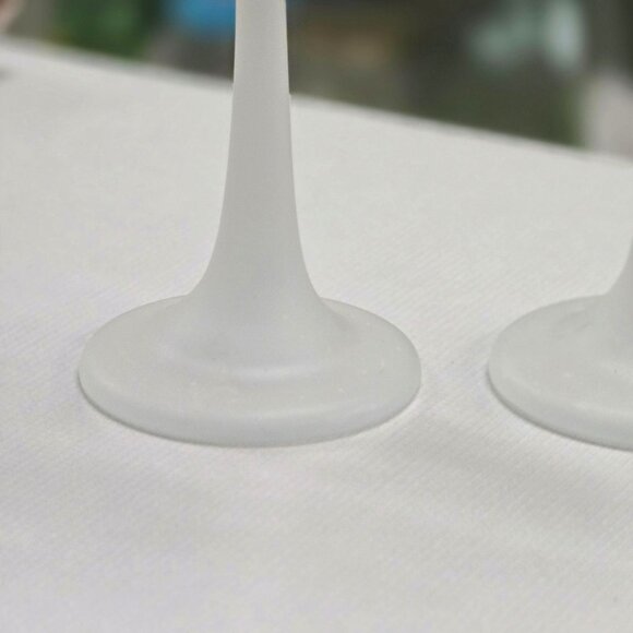 Frosted Glass Long Stemmed Candle Tealight Holders Votive - Picture 3 of 8